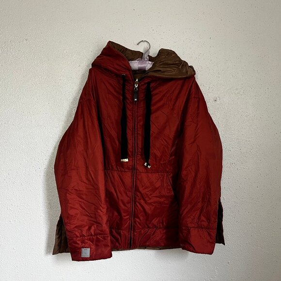 Max Mara The Cube Dali CameLuxe Red Jacket - Picture 1 of 7